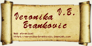 Veronika Branković vizit kartica